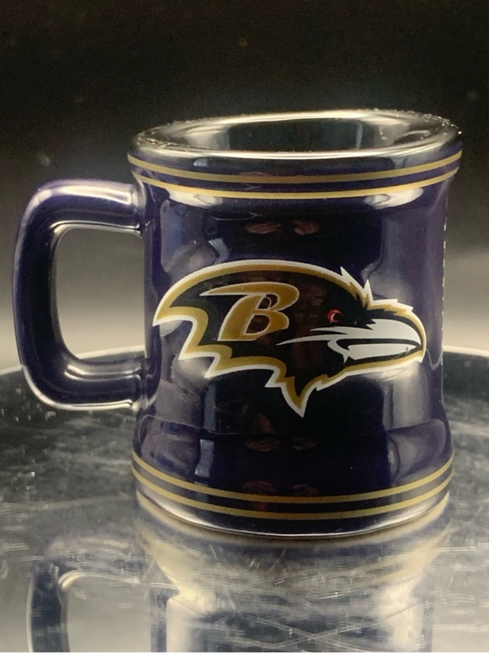Vintage Baltimore Ravens Mini Mug Shot Glass Shotglass